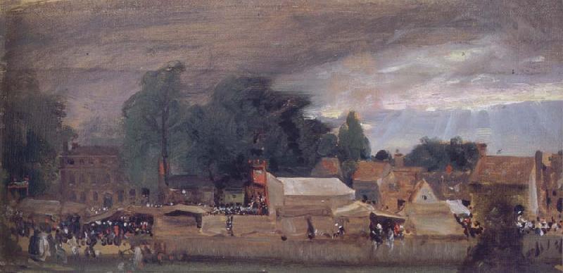 John Constable The Village fair,East Bergholt 1811 oil painting image